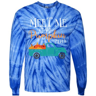 Meet Me At The Pumpkin Patch Love Fall Autumn Holiday Season Cool Gift Tie-Dye Long Sleeve Shirt