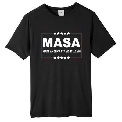 MASA Make America Straight Again Political Funny Sarcastic Tall Fusion ChromaSoft Performance T-Shirt