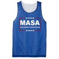 MASA Make America Straight Again Political Funny Sarcastic Mesh Reversible Basketball Jersey Tank