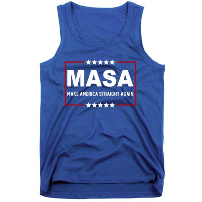 MASA Make America Straight Again Political Funny Sarcastic Tank Top