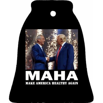 Maha Make America Healthy Again Trump 2024 Ceramic Bell Ornament