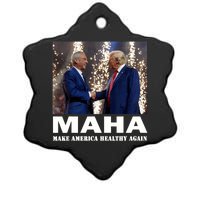 Maha Make America Healthy Again Trump 2024 Ceramic Star Ornament