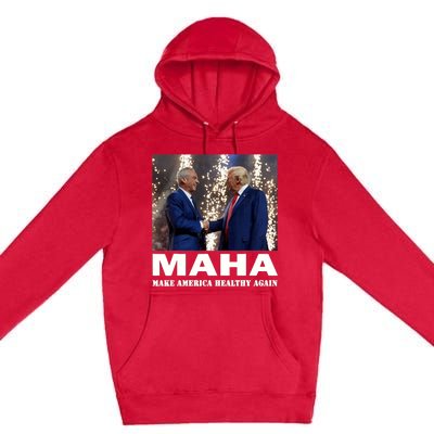 Maha Make America Healthy Again Trump 2024 Premium Pullover Hoodie