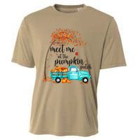 Meet Me At The Pumpkin Patch Halloween Vintage Truck Fall Cooling Performance Crew T-Shirt