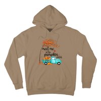 Meet Me At The Pumpkin Patch Halloween Vintage Truck Fall Hoodie