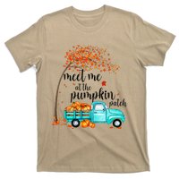 Meet Me At The Pumpkin Patch Halloween Vintage Truck Fall T-Shirt