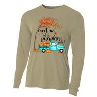 Meet Me At The Pumpkin Patch Halloween Vintage Truck Fall Cooling Performance Long Sleeve Crew