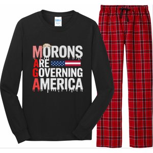 Maga Morons Are Governing America Long Sleeve Pajama Set