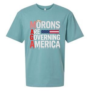 Maga Morons Are Governing America Sueded Cloud Jersey T-Shirt