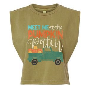 Meet Me At The Pumpkin Patch Pickup Thanksgiving Xmas Outfit Great Gift Garment-Dyed Women's Muscle Tee