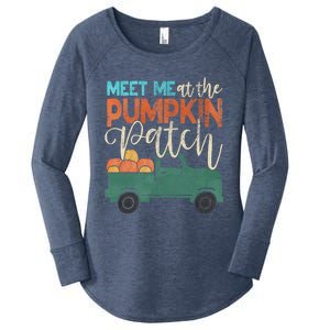 Meet Me At The Pumpkin Patch Pickup Thanksgiving Xmas Outfit Great Gift Women's Perfect Tri Tunic Long Sleeve Shirt