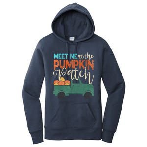 Meet Me At The Pumpkin Patch Pickup Thanksgiving Xmas Outfit Great Gift Women's Pullover Hoodie