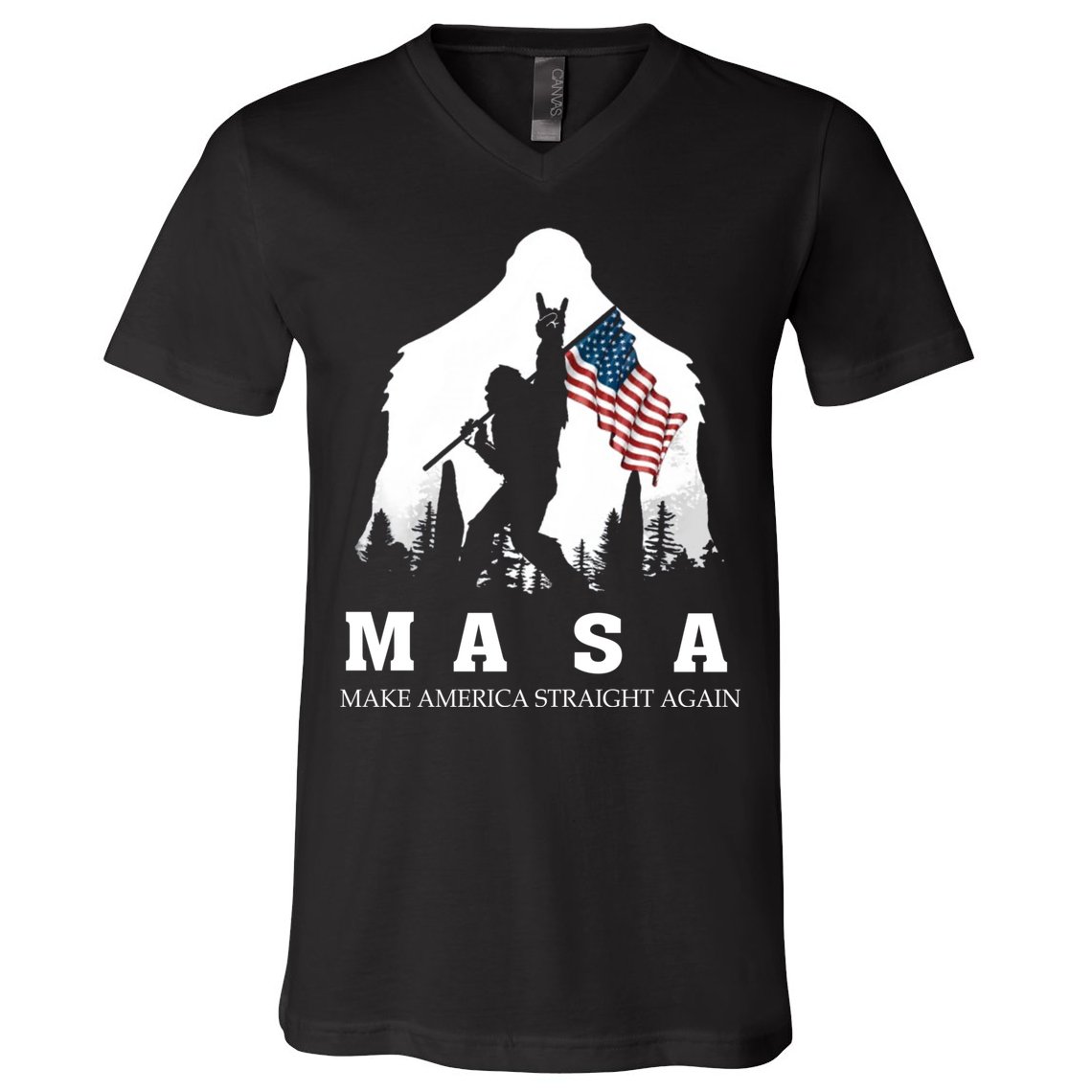 MASA Make America Straight Again V-Neck T-Shirt