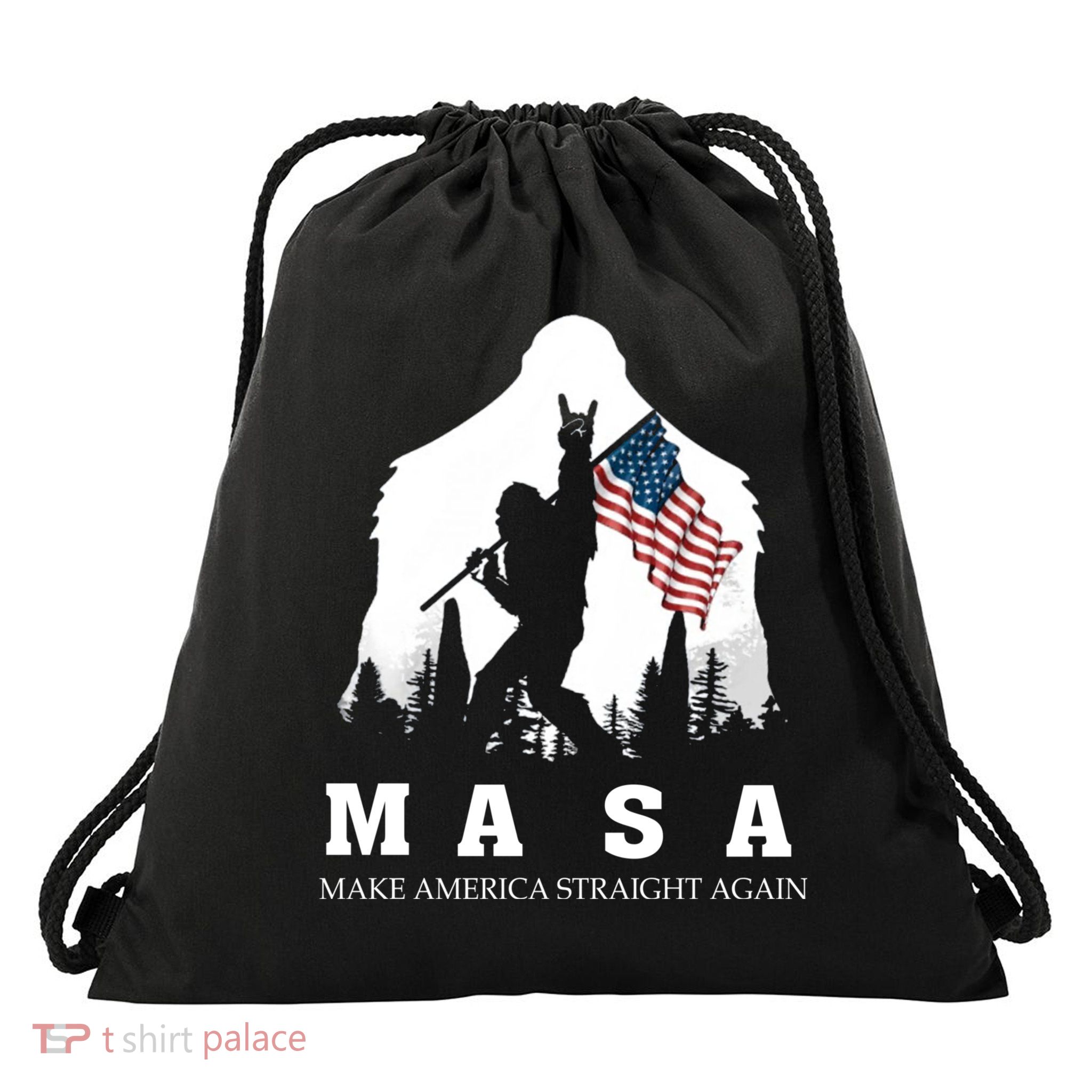 MASA Make America Straight Again Drawstring Bag