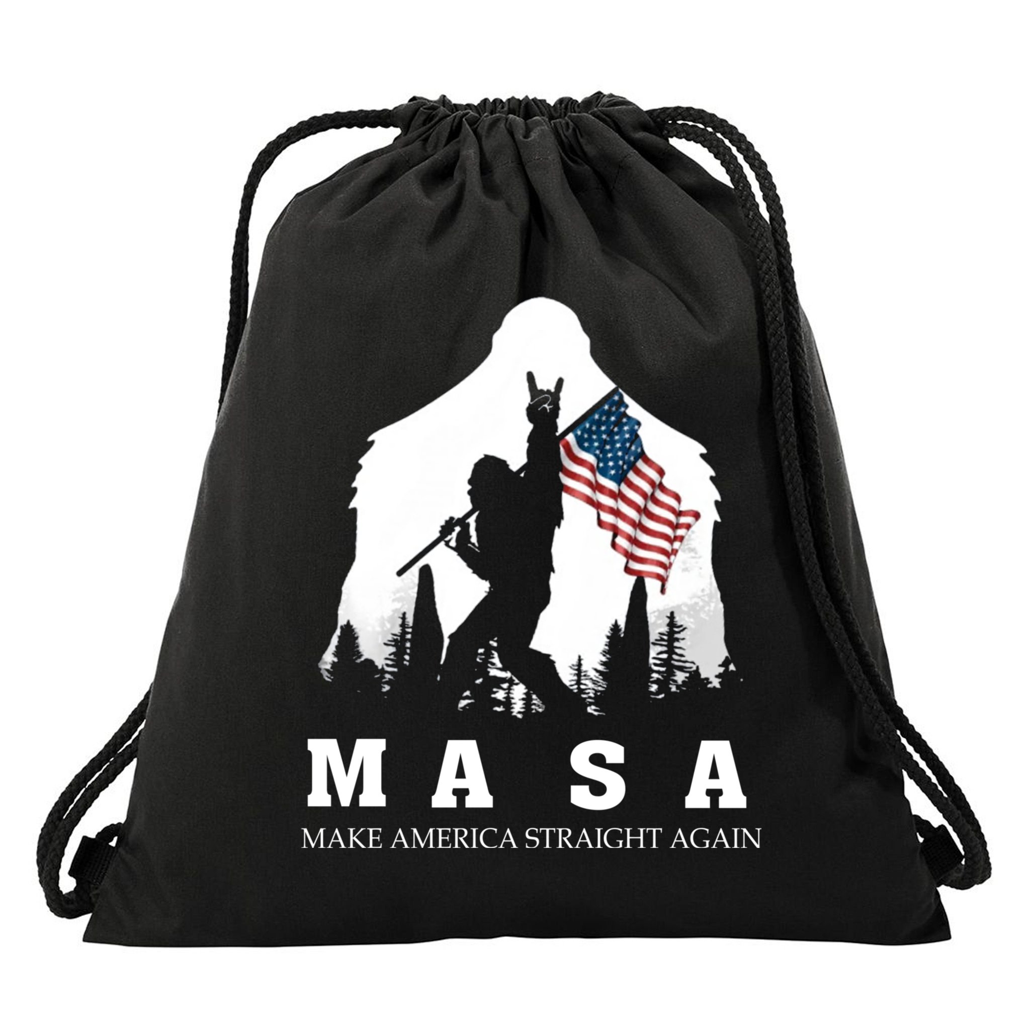 MASA Make America Straight Again Drawstring Bag