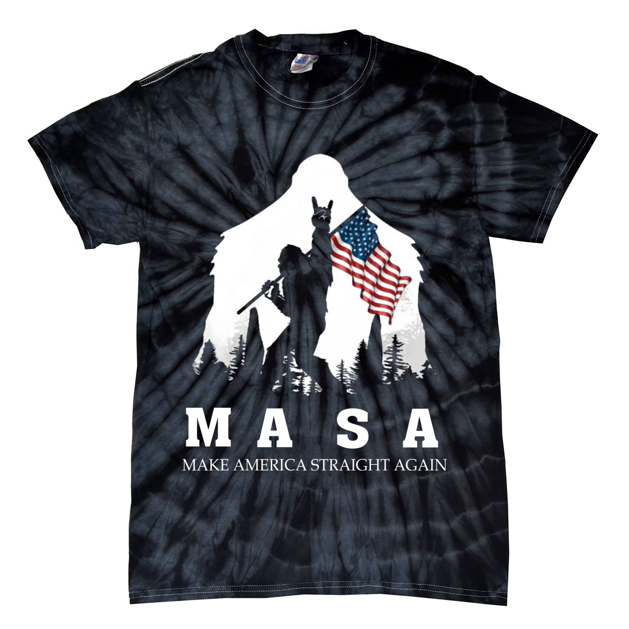 MASA Make America Straight Again Tie-Dye T-Shirt