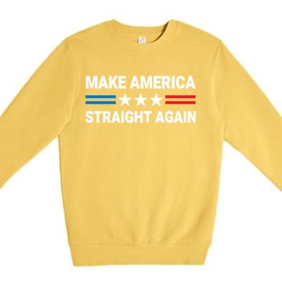 MASA Make America Straight Again Political Funny Sarcastic Premium Crewneck Sweatshirt