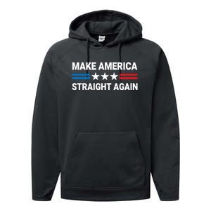 MASA Make America Straight Again Political Funny Sarcastic Performance Fleece Hoodie