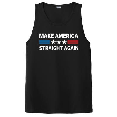 MASA Make America Straight Again Political Funny Sarcastic PosiCharge Competitor Tank