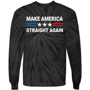 MASA Make America Straight Again Political Funny Sarcastic Tie-Dye Long Sleeve Shirt