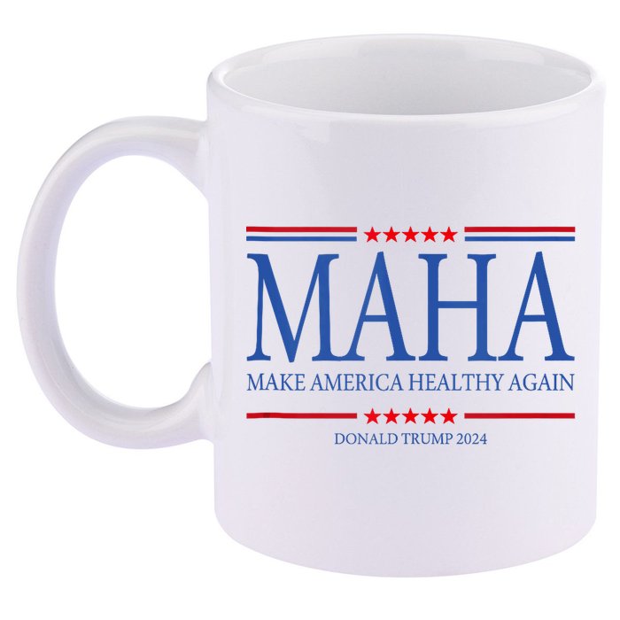 Maha Make America Healthy Again 11oz C Handle Ceramic Mug