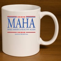 Maha Make America Healthy Again 11oz C Handle Ceramic Mug