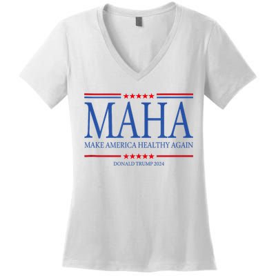 Maha Make America Healthy Again Women's V-Neck T-Shirt