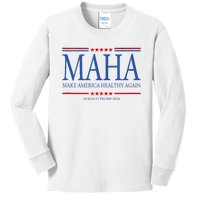 Maha Make America Healthy Again Kids Long Sleeve Shirt