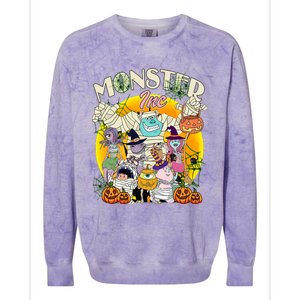 Monster Mike And Sully Boo Halloween Party 2024 Halloween Monsters Colorblast Crewneck Sweatshirt