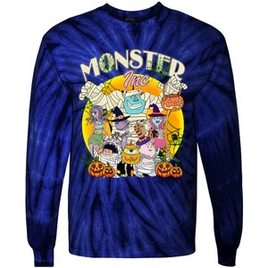 Monster Mike And Sully Boo Halloween Party 2024 Halloween Monsters Tie-Dye Long Sleeve Shirt