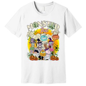 Monster Mike And Sully Boo Halloween Party 2024 Halloween Monsters Premium T-Shirt