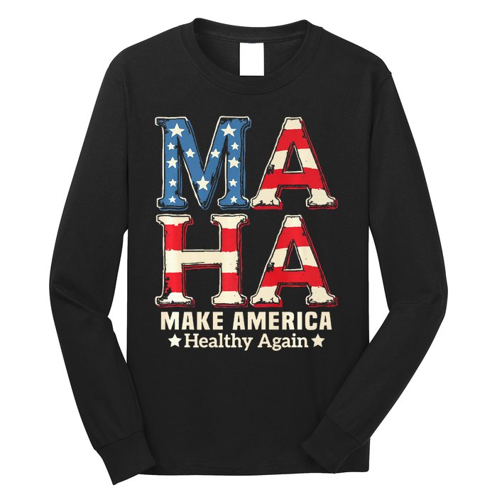 Maha Make America Healthy Again Trump Vance Kennedy 2024 Premium Long Sleeve Shirt