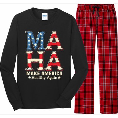 Maha Make America Healthy Again Trump Vance Kennedy 2024 Premium Long Sleeve Pajama Set