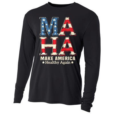 Maha Make America Healthy Again Trump Vance Kennedy 2024 Premium Cooling Performance Long Sleeve Crew