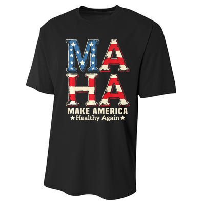 Maha Make America Healthy Again Trump Vance Kennedy 2024 Premium Performance Sprint T-Shirt