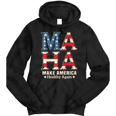 Maha Make America Healthy Again Trump Vance Kennedy 2024 Premium Tie Dye Hoodie