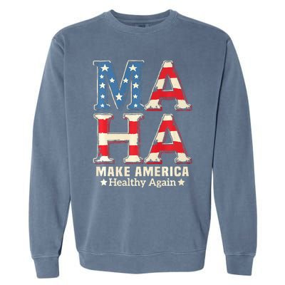 Maha Make America Healthy Again Trump Vance Kennedy 2024 Premium Garment-Dyed Sweatshirt