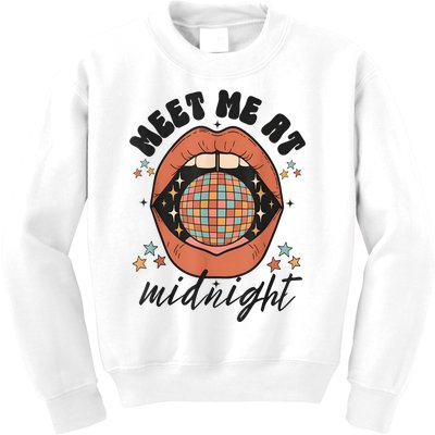 Meet Me At Midnight Funny Santa Christmas Xmas Kids Sweatshirt