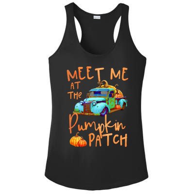 Meet Me At The Pumpkin Patch Pickup Truck Autumn Fall Gift Ladies PosiCharge Competitor Racerback Tank