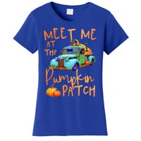 Meet Me At The Pumpkin Patch Pickup Truck Autumn Fall Gift Women's T-Shirt