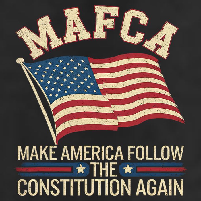 Mafca Make America Follow The Constitution Again 7 Panel Mesh Trucker Snapback Hat