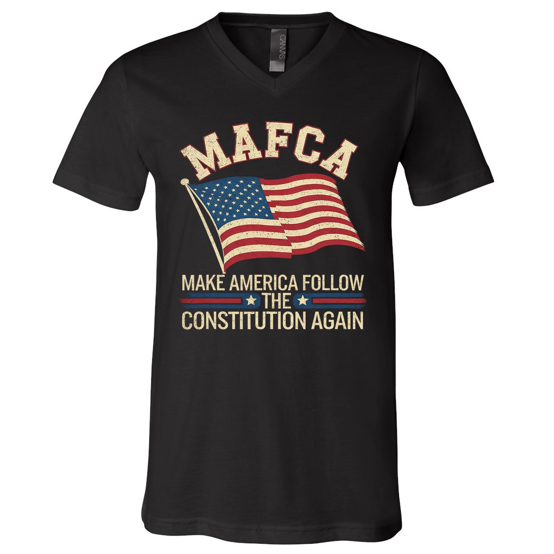 Mafca Make America Follow The Constitution Again V-Neck T-Shirt