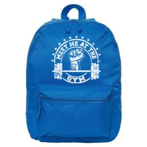 Meet Me At The Gym Gym Fitness Workout Gift 16 in Basic Backpack