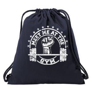 Meet Me At The Gym Gym Fitness Workout Gift Drawstring Bag