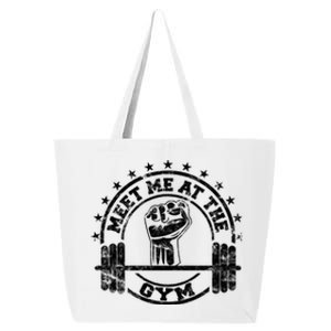 Meet Me At The Gym Gym Fitness Workout Gift 25L Jumbo Tote