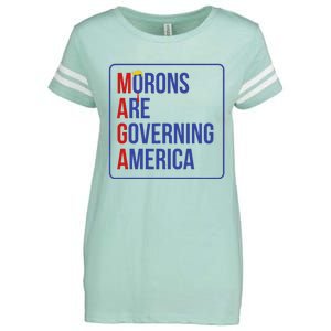 Maga Morons Are Governing America Enza Ladies Jersey Football T-Shirt