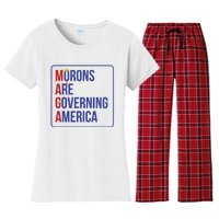 Maga Morons Are Governing America Women's Flannel Pajama Set