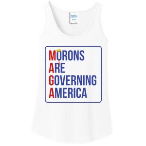 Maga Morons Are Governing America Ladies Essential Tank