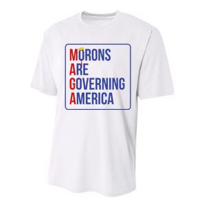 Maga Morons Are Governing America Performance Sprint T-Shirt