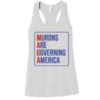 Maga Morons Are Governing America Women's Racerback Tank